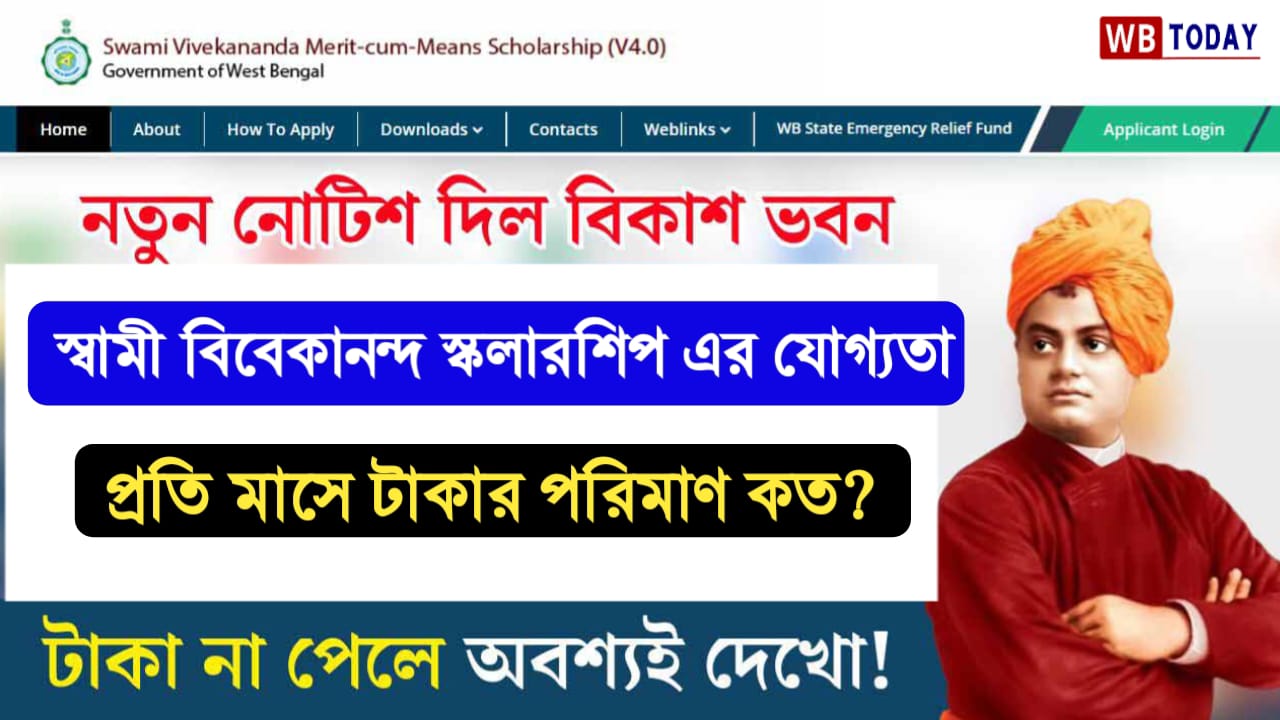 SVMCM Scholarship: তাড়াতাড়ি দেখে নাও স্বামী বিবেকানন্দ স্কলারশিপের শিক্ষাগত যোগ্যতা ও টাকার পরিমাণ