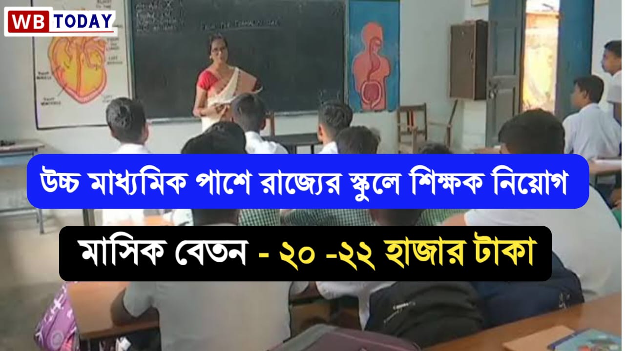 Teacher Job : উচ্চমাধ্যমিক পাশ হলেই স্কুলে পড়ানোর সুবর্ন সুযোগ, পাবেন মাসিক বেতন ২৫ হাজার টাকা পর্যন্ত।